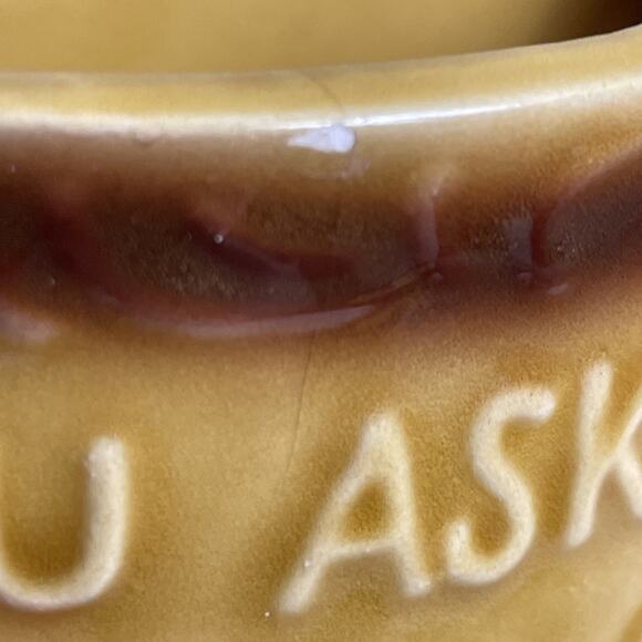 Vintage Half a Cup of Coffee Mug Six Flags Texas Souvenir - Picture 3 of 7